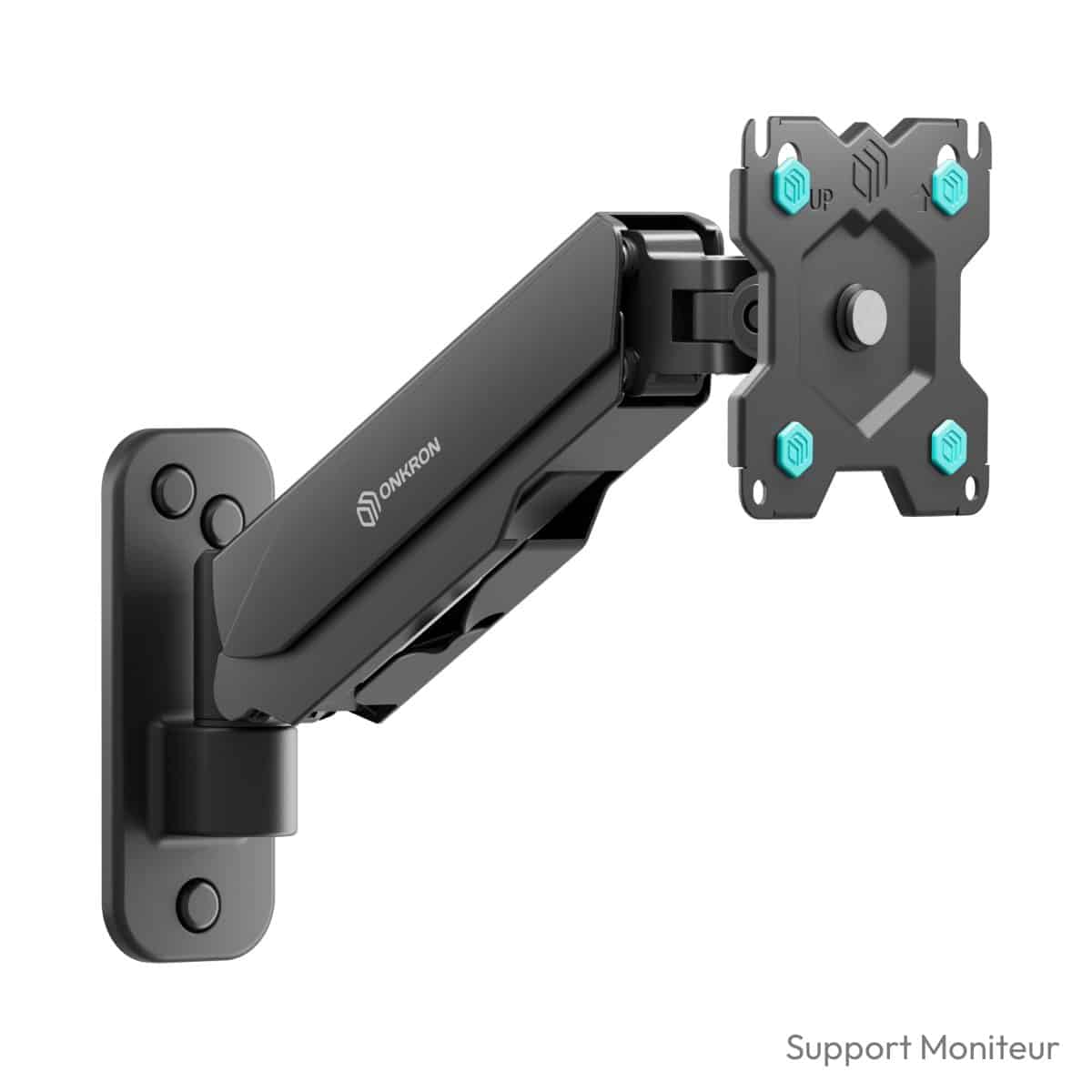 Support murale écran pc ONKRON G120-B ressort à gaz 13 -34 8 kg
