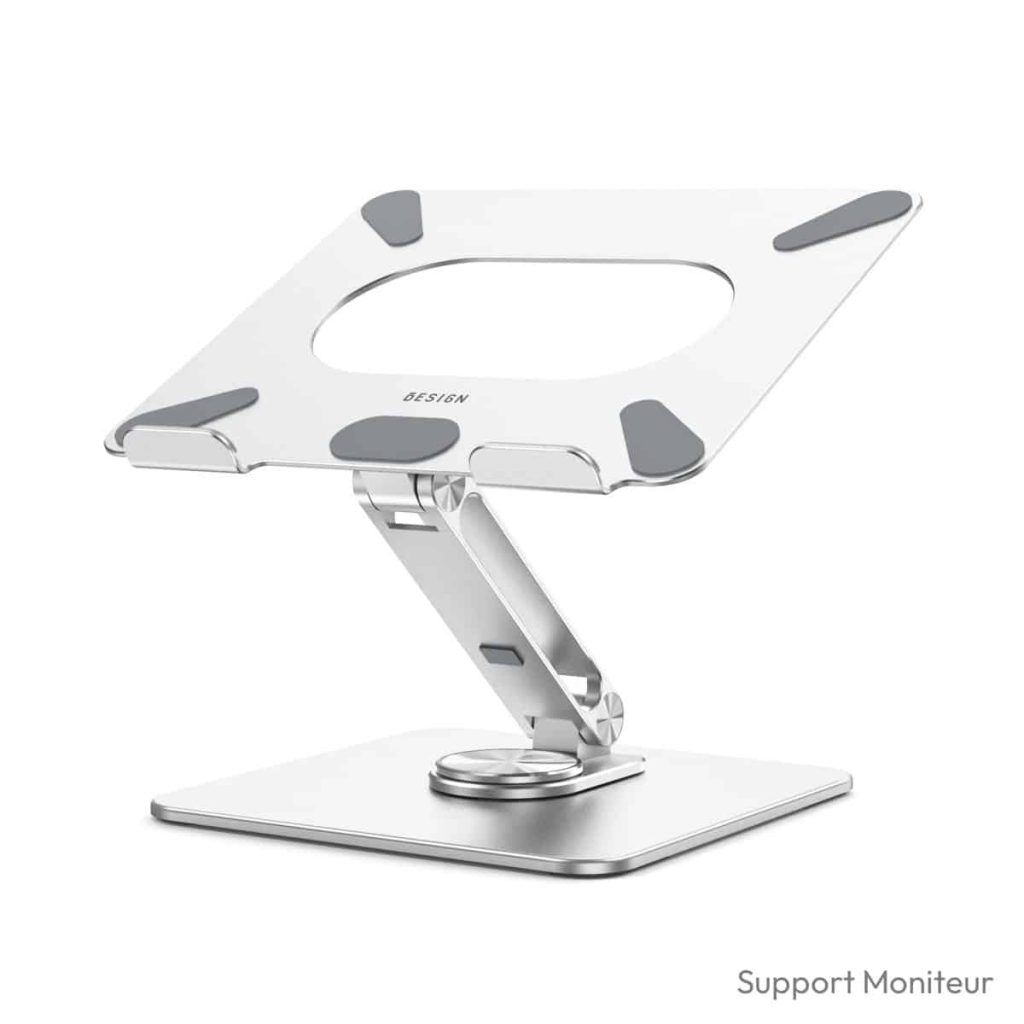 Support pc portable bureau BESIGN LSX7 base rotative 360°